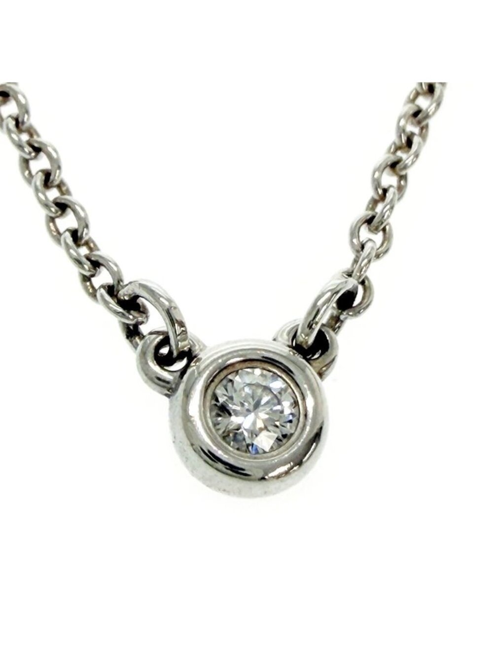 Tiffany & Co Silver Diamond by the Yard Necklace